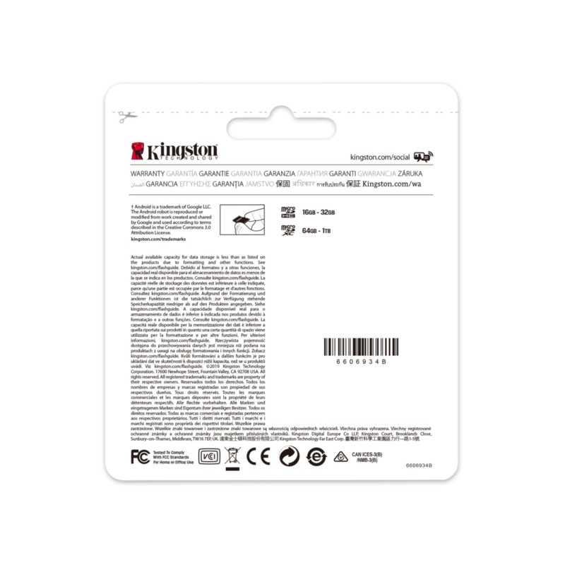 Buy Kingston Canvas Select Plus MicroSDXC SDCS2 - 128GB, UHS-I U1 (V10), 100MB/s... in Cyprus, Nicosia, Limassol, Larnaka, Pafos