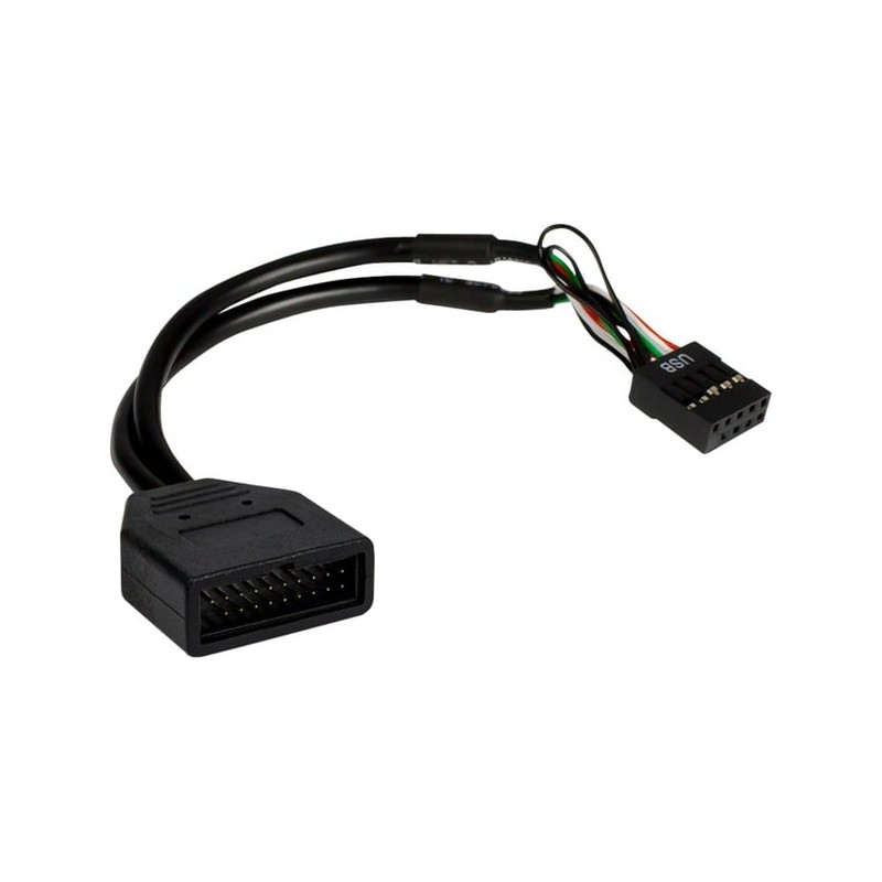 USB 2.0 Adapter - 19-pin Male to 9-pin Female — Buy in Cyprus with Fast Delivery