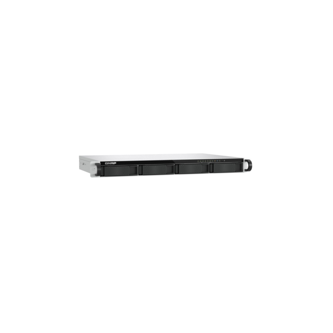 QNAP TS-h765eU-8G - 1U Short-Depth 4-Bay Rackmount NAS, Intel Atom x7000C, 8GB RAM, E1.S/M.2 NVMe, QuTS hero