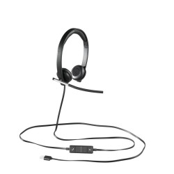 Buy Logitech H650e Stereo Headset - 981-000519 - USB-A Wired, Black/Silver, On-e... in Cyprus, Nicosia, Limassol, Larnaka, Pafos