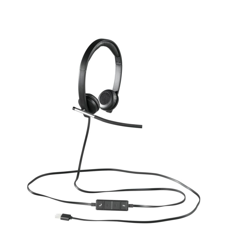 Buy Logitech H650e Stereo Headset - 981-000519 - USB-A Wired, Black/Silver, On-e... in Cyprus, Nicosia, Limassol, Larnaka, Pafos