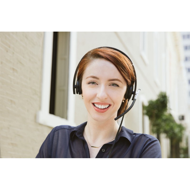 Buy Logitech H650e Stereo Headset - 981-000519 - USB-A Wired, Black/Silver, On-e... in Cyprus, Nicosia, Limassol, Larnaka, Pafos