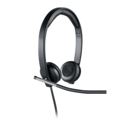 Buy Logitech H650e Stereo Headset - 981-000519 - USB-A Wired, Black/Silver, On-e... in Cyprus, Nicosia, Limassol, Larnaka, Pafos
