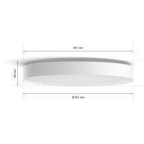 White Ambiance Enrave extra large ceiling light - LED light — Buy in Cyprus with Fast Delivery