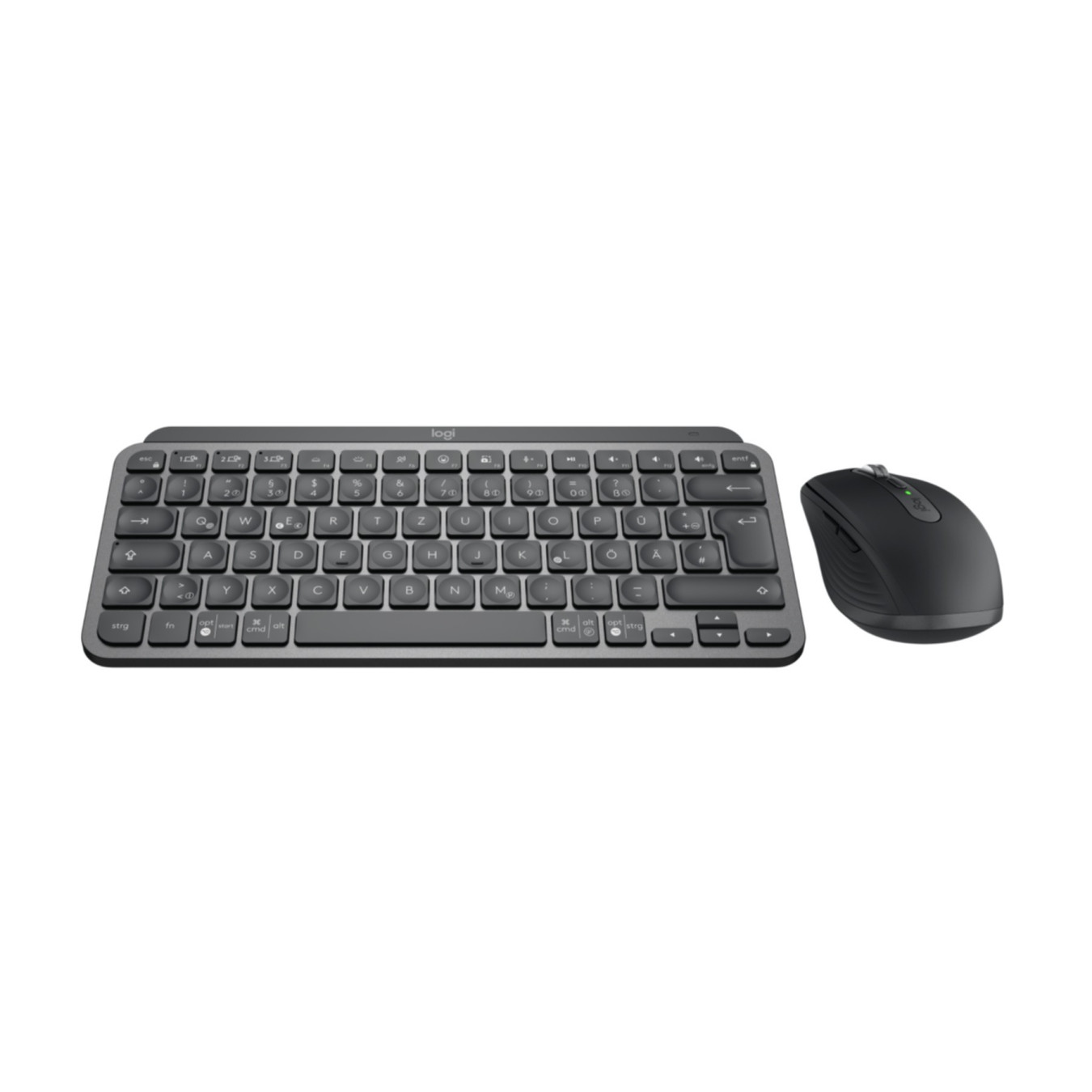 Logitech MX Keys Mini Wireless Keyboard & Mouse Combo - 920-011054 - Graphite, German QWERTZ, Bluetooth + 2.4GHz, Backlit
