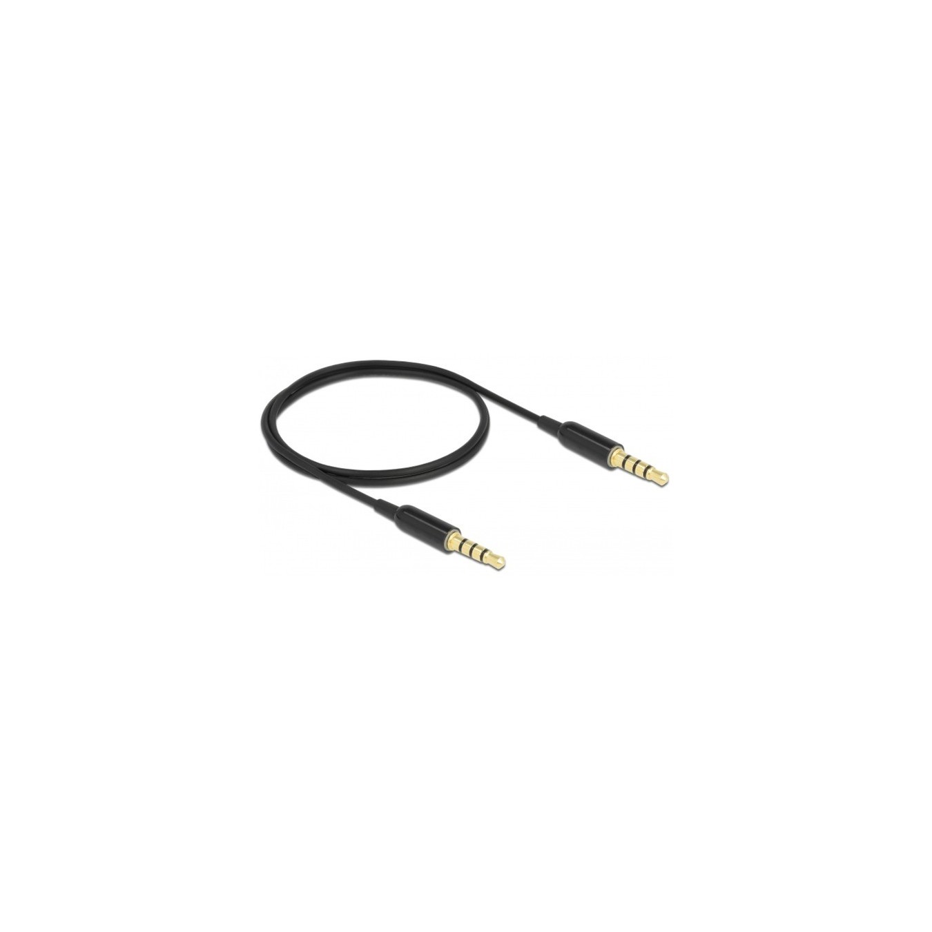 Jack cable 3.5mm 4Pin to 3.5mm 4Pin plug - Ultra Slim — Buy in Cyprus with Fast Delivery