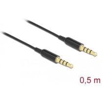 Jack cable 3.5mm 4Pin to 3.5mm 4Pin plug - Ultra Slim — Buy in Cyprus with Fast Delivery