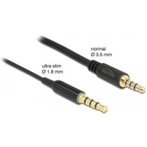Jack cable 3.5mm 4Pin to 3.5mm 4Pin plug - Ultra Slim — Buy in Cyprus with Fast Delivery