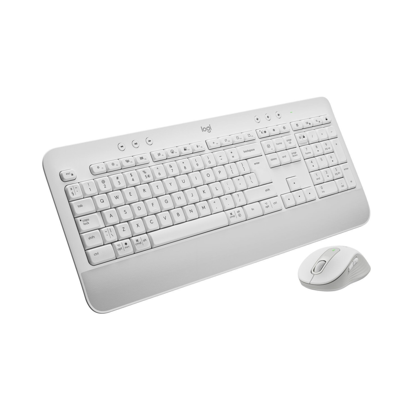 Logitech MK650 Wireless Keyboard & Mouse Combo - 920-011022 - White, German QWERTZ, Bluetooth 5.1, Full-size