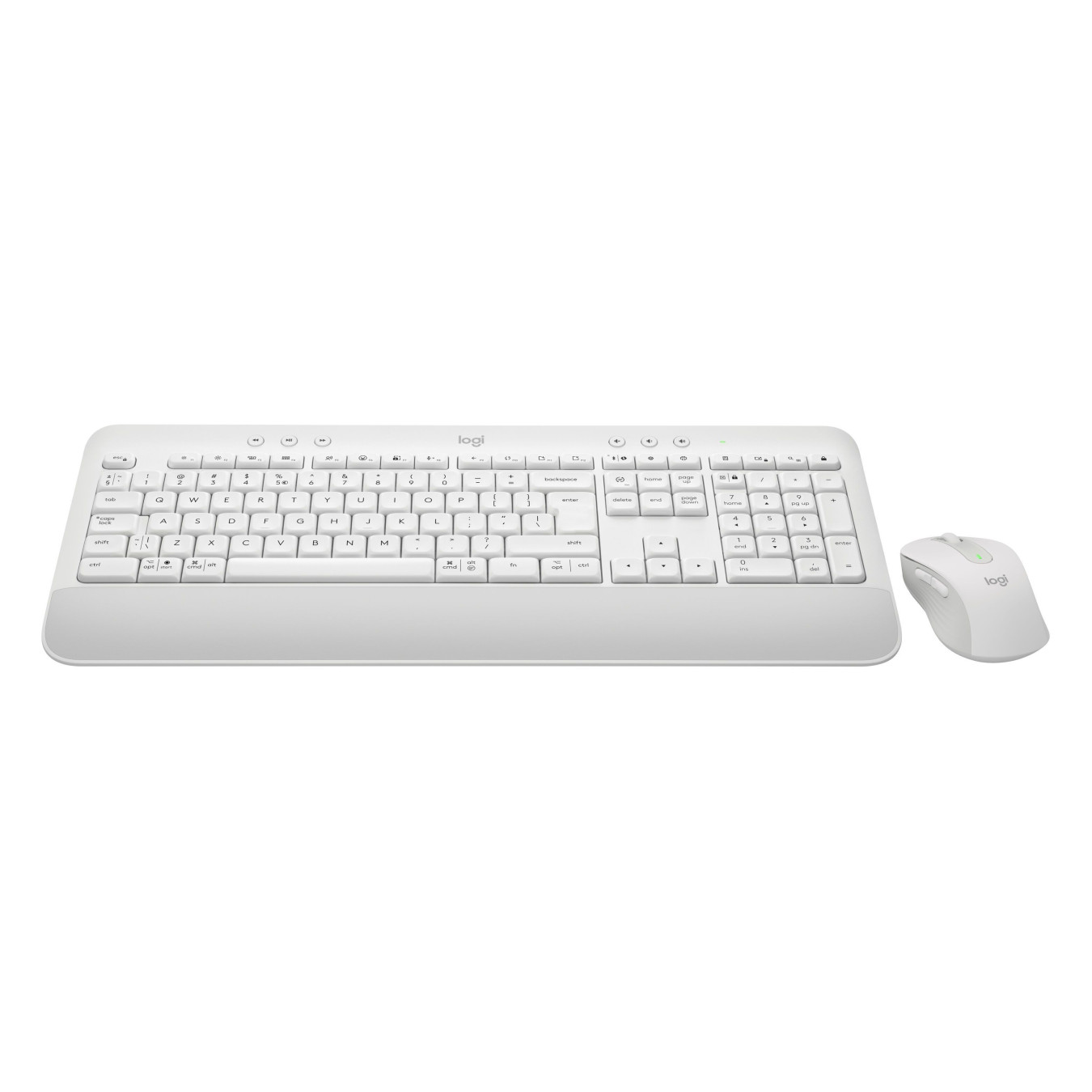 Logitech MK650 Wireless Keyboard & Mouse Combo - 920-011022 - White, German QWERTZ, Bluetooth 5.1, Full-size