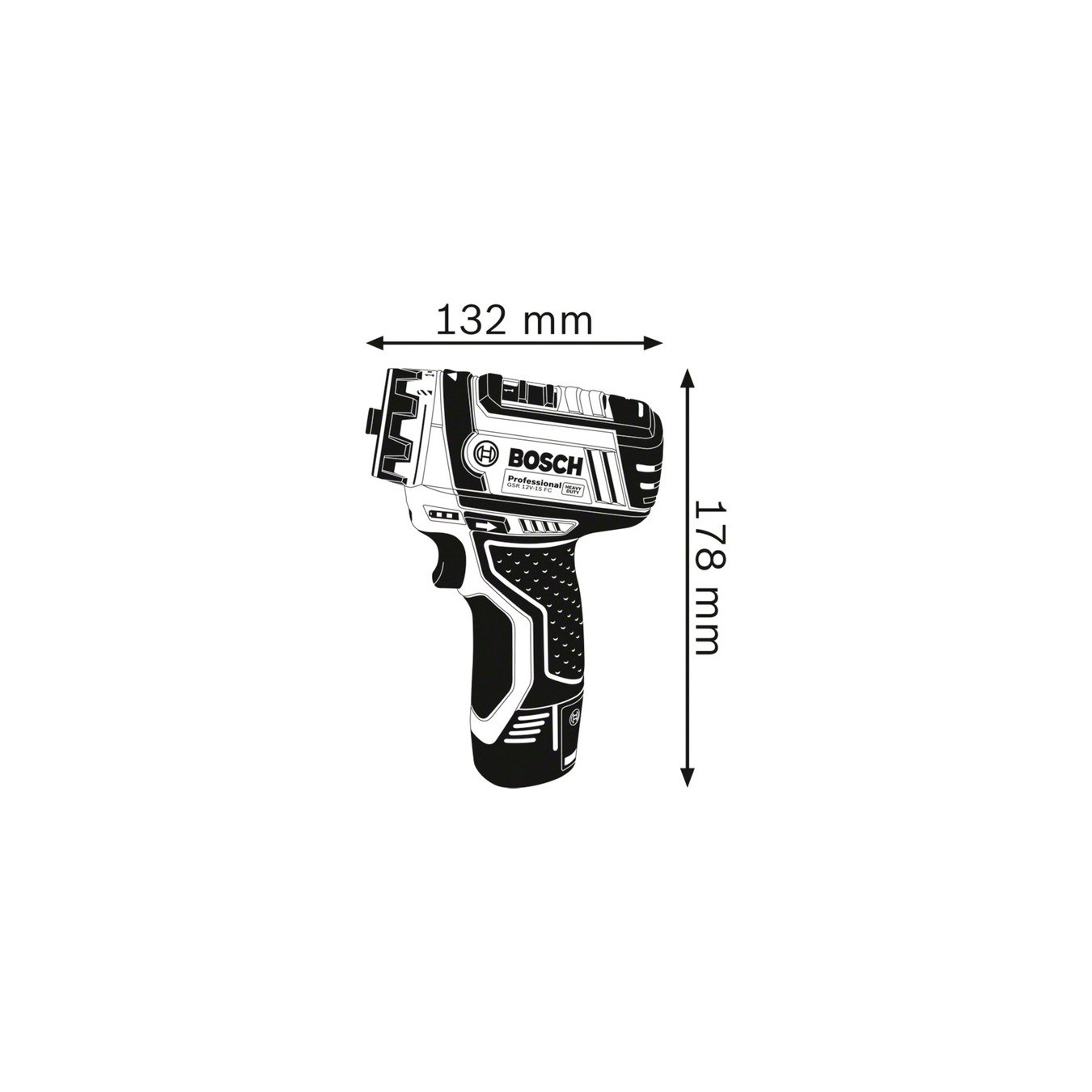 Cordless drill/driver - GSR 12V-15 FC Professional - solo, 12 Volt — Buy in Cyprus with Fast Delivery
