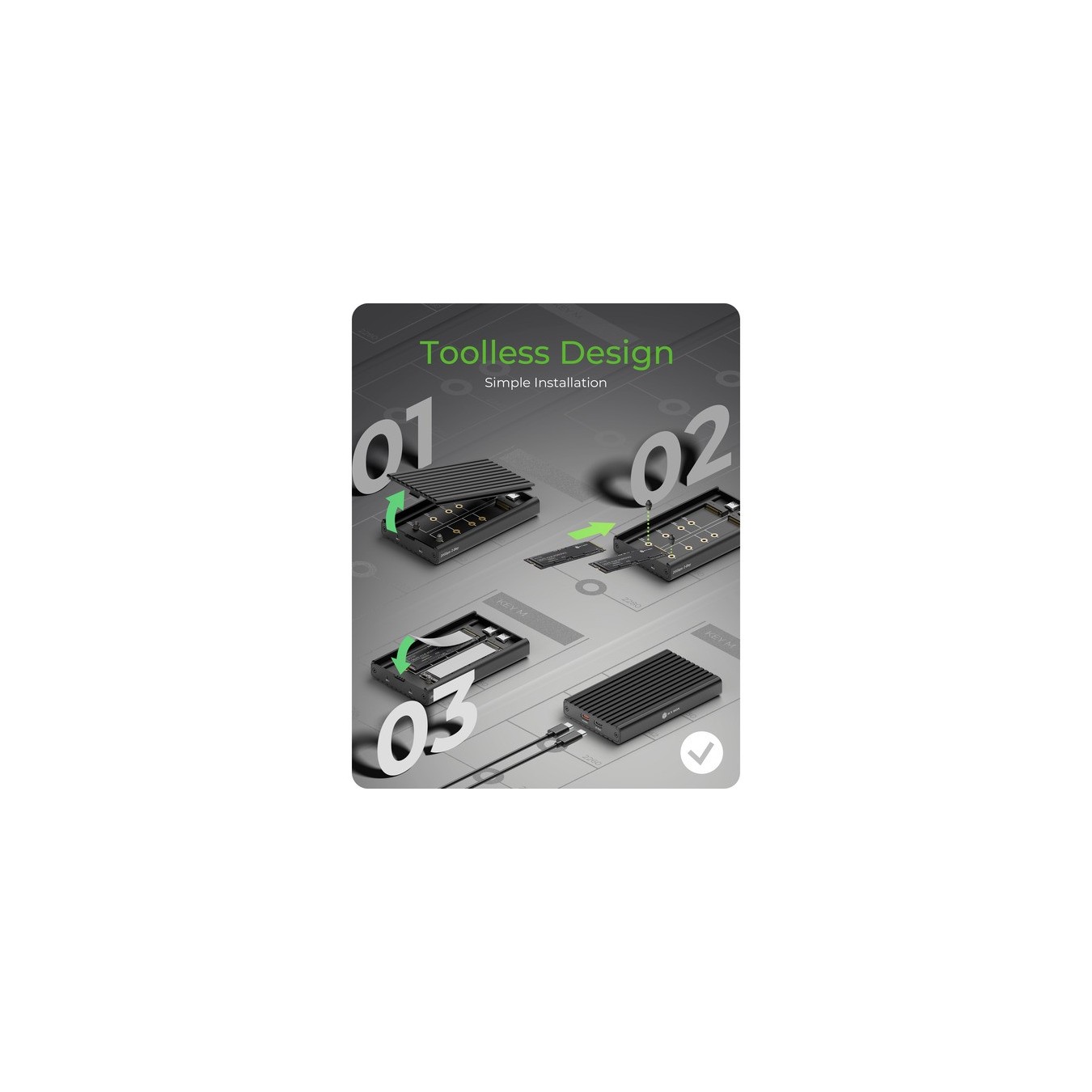 IB Drive Enclosure - IB-2817M-C32 - Drive Enclosure — Buy in Cyprus with Fast Delivery