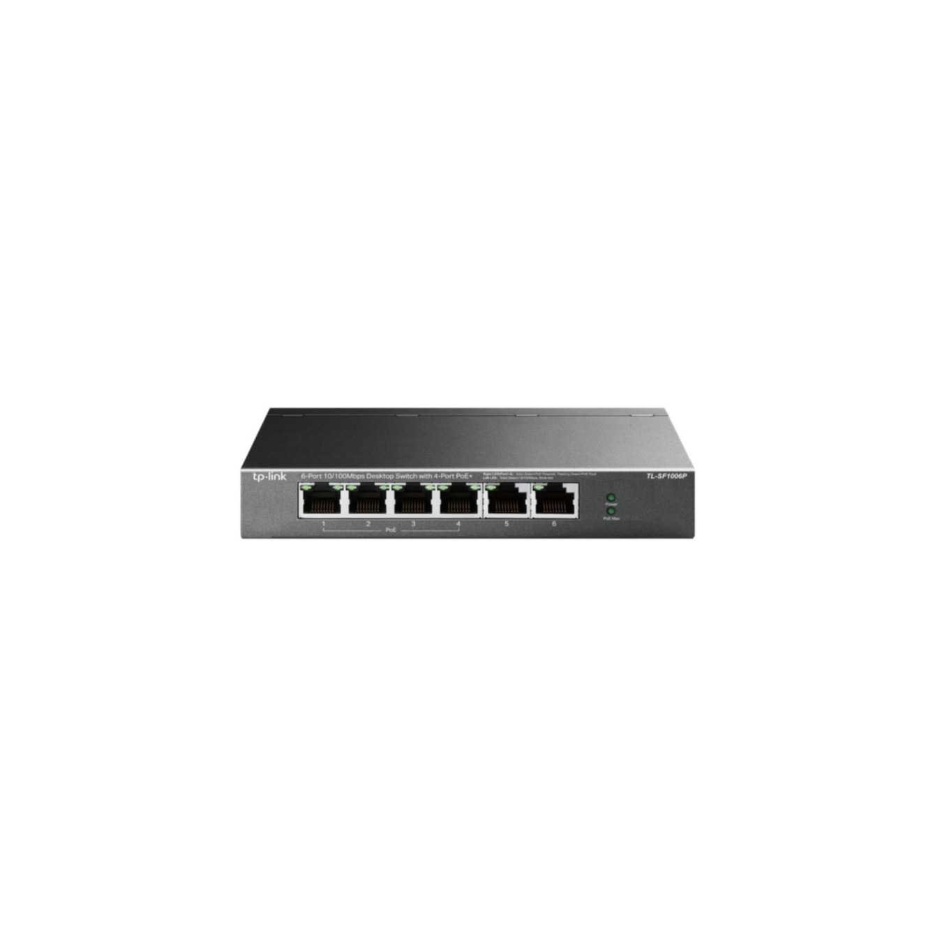TP-Link TL-SF1006P - 6-Port 10/100 Fast Ethernet Unmanaged PoE Switch, 4x PoE+ Ports, Black — Buy in Cyprus with Fast Delivery