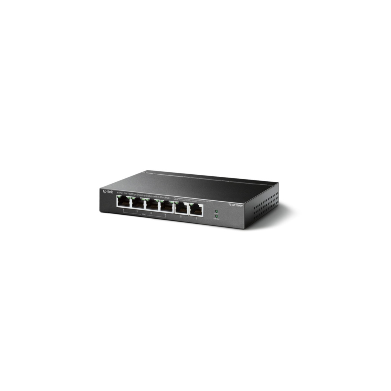 TP-Link TL-SF1006P - 6-Port 10/100 Fast Ethernet Unmanaged PoE Switch, 4x PoE+ Ports, Black — Buy in Cyprus with Fast Delivery