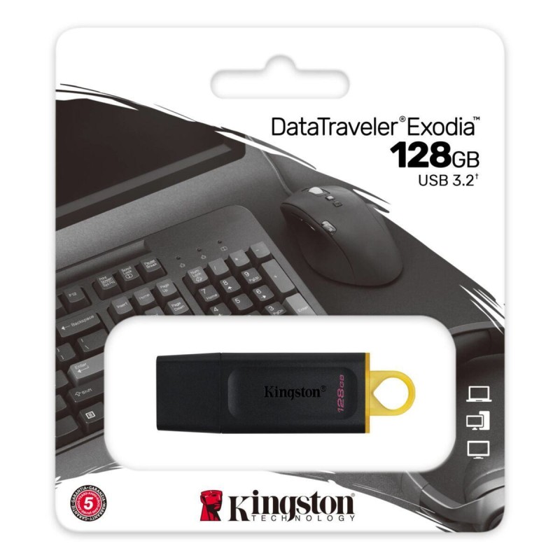 Buy Kingston DataTraveler Exodia DTX - 128GB USB 3.2 Gen 1 Flash Drive - Black/Y... in Cyprus, Nicosia, Limassol, Larnaka, Pafos