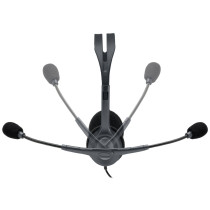 Logitech H111 Wired On-Ear Headset – Grey 3.5mm Boom Mic | Armenius Store