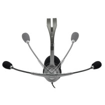 Logitech H111 Wired On-Ear Headset – Grey 3.5mm Boom Mic | Armenius Store