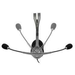 Buy Logitech H111 - 981-000593 - Wired On-Ear Headset, Grey, 3.5mm Jack, Boom Mi... in Cyprus, Nicosia, Limassol, Larnaka, Pafos