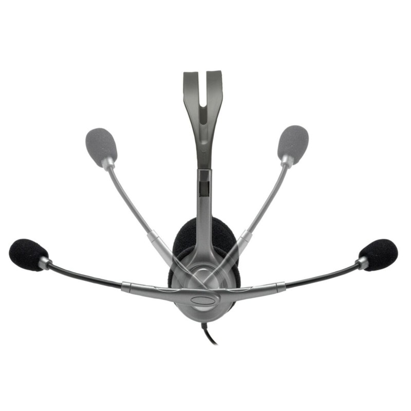 Buy Logitech H111 - 981-000593 - Wired On-Ear Headset, Grey, 3.5mm Jack, Boom Mi... in Cyprus, Nicosia, Limassol, Larnaka, Pafos