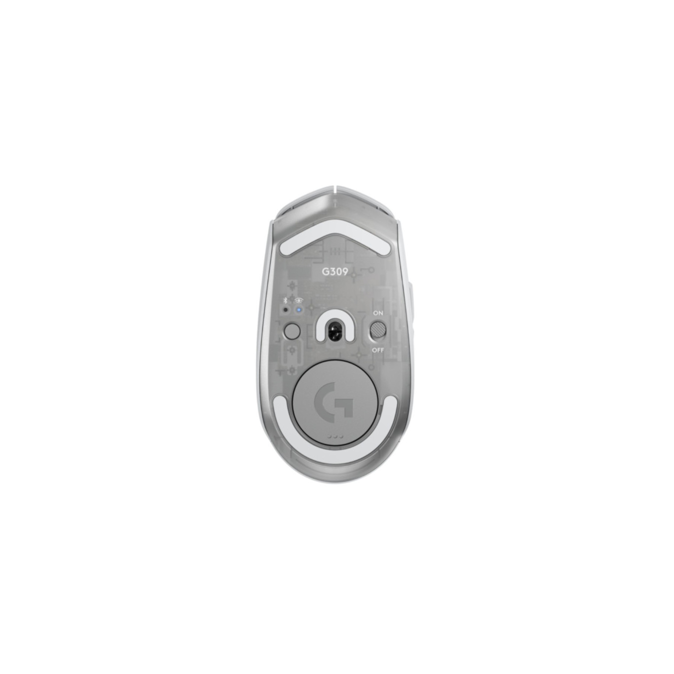 Logitech G309 LIGHTSPEED Mouse - 910-007207 - Right-Hand Wireless (LIGHTSPEED 2.4GHz & Bluetooth), Optical, 2560 DPI, White
