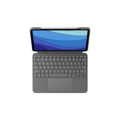 Logitech Combo Touch - iPad Pro 11 (1st/2nd/3rd Gen) - Oxford Gray, German QWERTZ Keyboard, Trackpad, Smart Connector