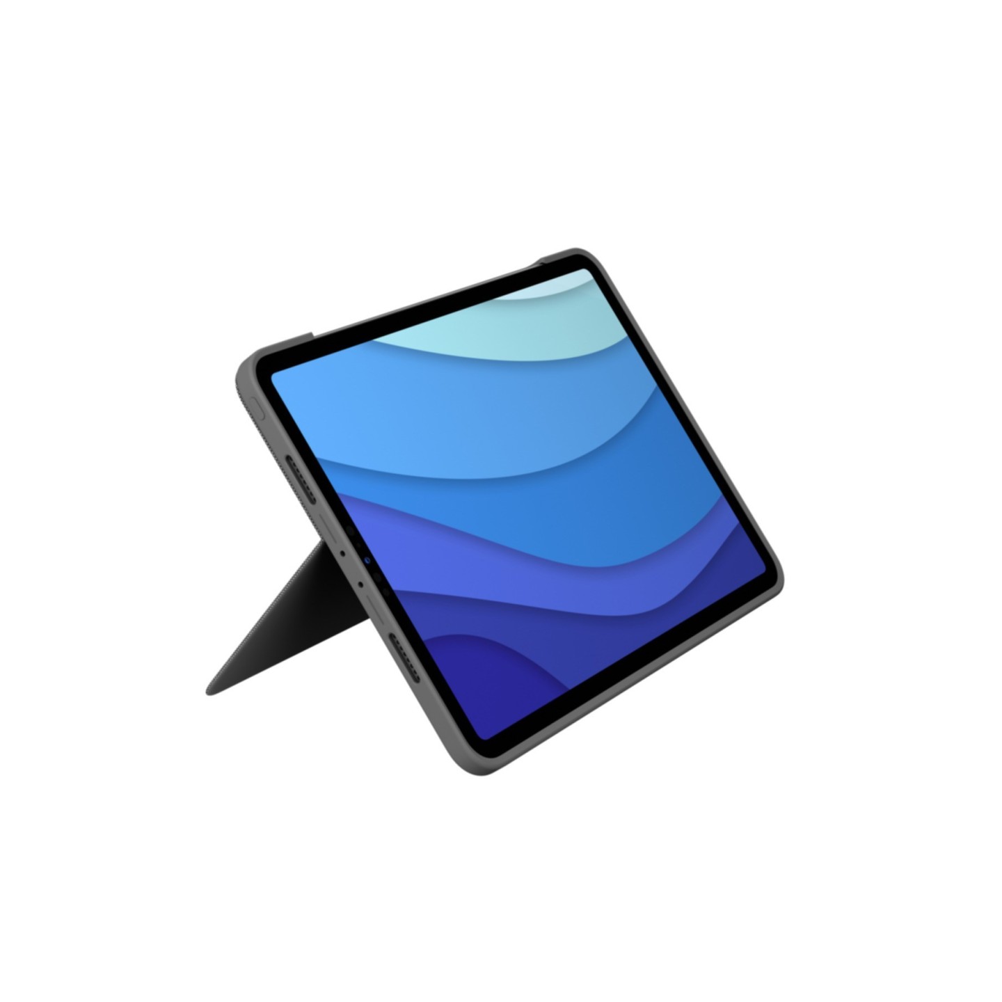 Logitech Combo Touch - iPad Pro 11 (1st/2nd/3rd Gen) - Oxford Gray, German QWERTZ Keyboard, Trackpad, Smart Connector