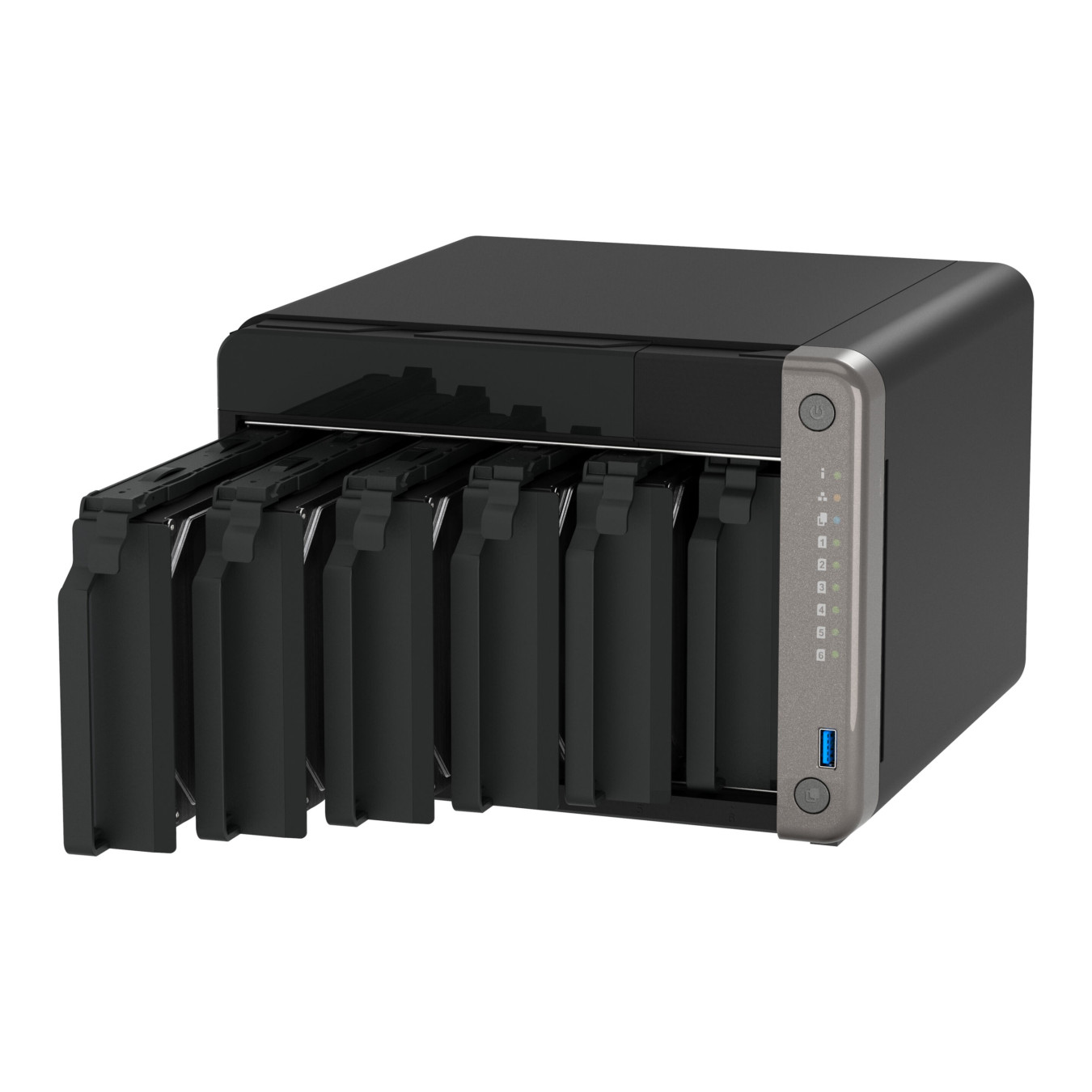 QNAP TS-AI642-8G - 6-Bay NAS, Cortex-A76 4-core, 8GB RAM, 2x2.5GbE, 2xHDMI, Black — Buy in Cyprus with Fast Delivery