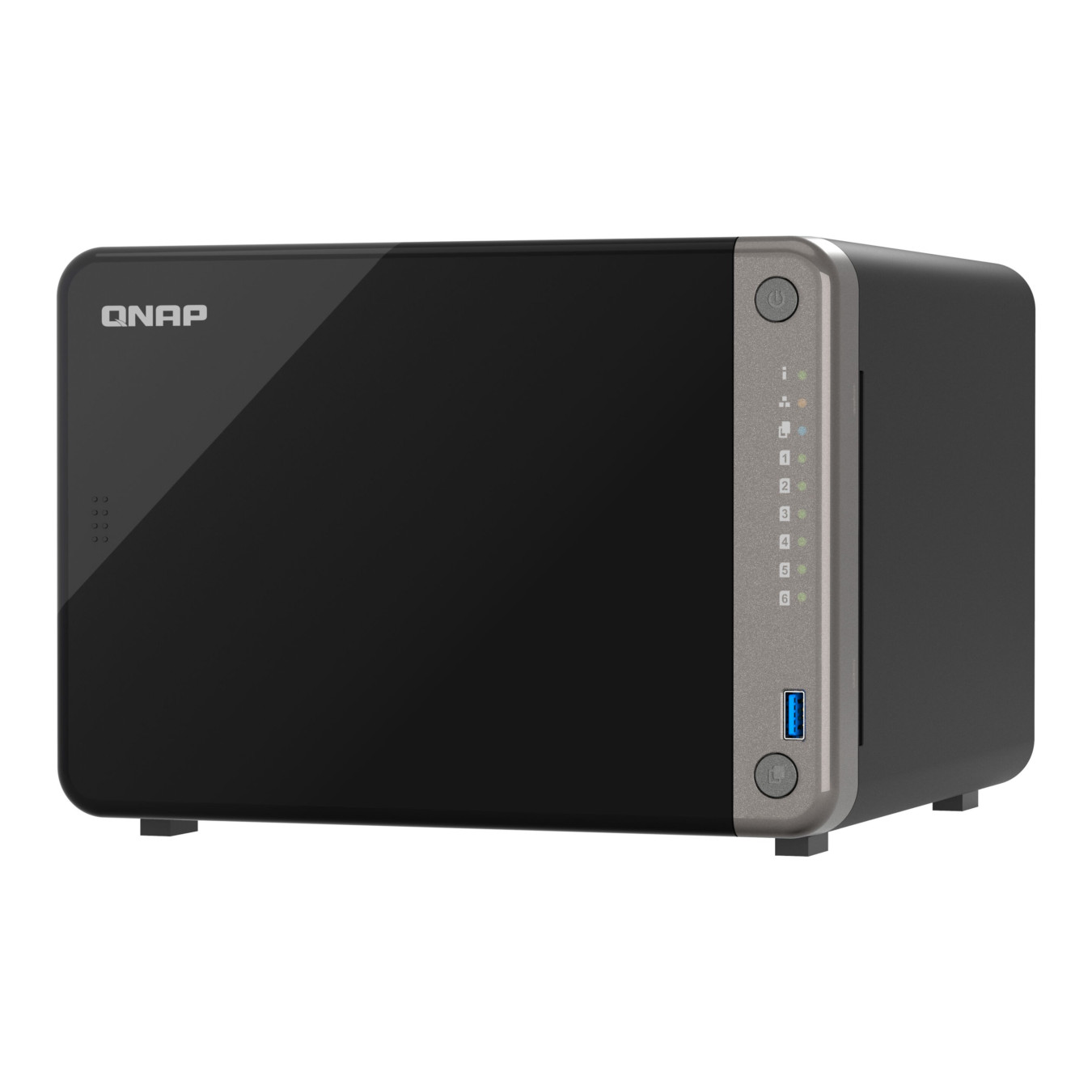 QNAP TS-AI642-8G - 6-Bay NAS, Cortex-A76 4-core, 8GB RAM, 2x2.5GbE, 2xHDMI, Black — Buy in Cyprus with Fast Delivery