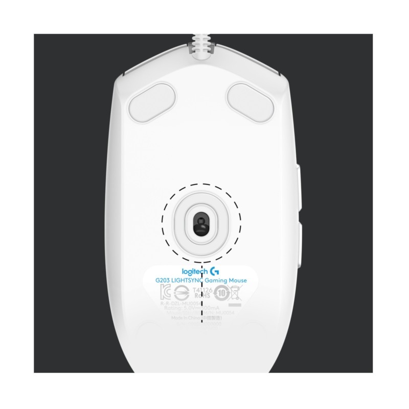 Buy Logitech G203 Gaming Mouse - 910-005797 - Wired USB-A, White, 8000 DPI, RGB,... in Cyprus, Nicosia, Limassol, Larnaka, Pafos