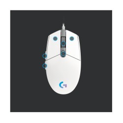 Buy Logitech G203 Gaming Mouse - 910-005797 - Wired USB-A, White, 8000 DPI, RGB,... in Cyprus, Nicosia, Limassol, Larnaka, Pafos