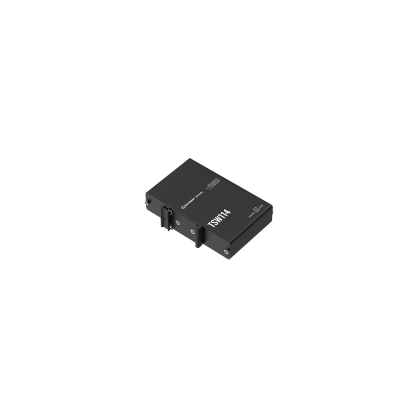 Teltonika TSW114 - 5-Port Gigabit Unmanaged Switch, Black, Fanless, DIN & Wall-Mountable — Buy in Cyprus with Fast Delivery