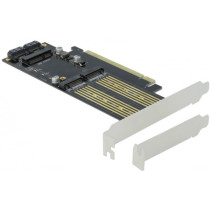 PCIe x16 Card - 1 x M.2 Key B + 1 x NVMe M.2 Key M + 1 x mSATA, Interface Card — Buy in Cyprus with Fast Delivery