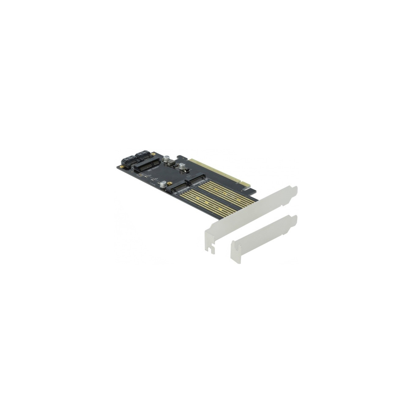 PCIe x16 Card - 1 x M.2 Key B + 1 x NVMe M.2 Key M + 1 x mSATA, Interface Card — Buy in Cyprus with Fast Delivery