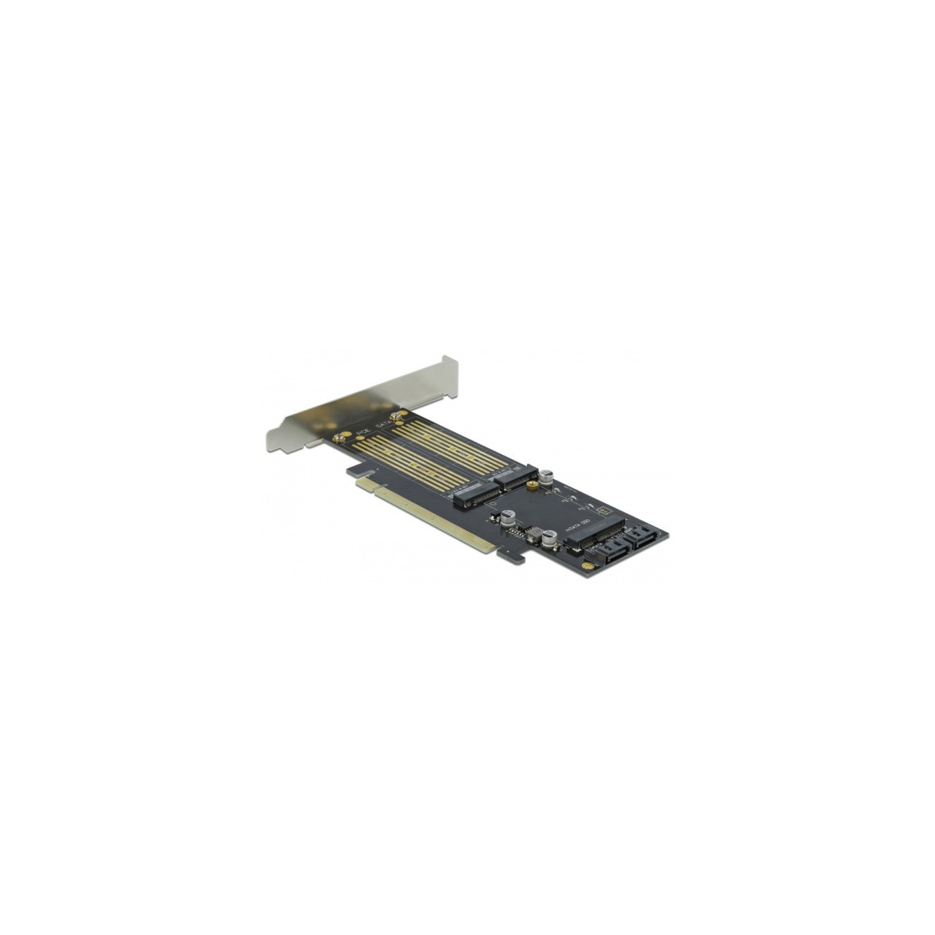 PCIe x16 Card - 1 x M.2 Key B + 1 x NVMe M.2 Key M + 1 x mSATA, Interface Card — Buy in Cyprus with Fast Delivery
