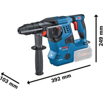 Cordless hammer drill - GBH 18V-28 CF Professional - with GDE 18V-16 — Buy in Cyprus with Fast Delivery