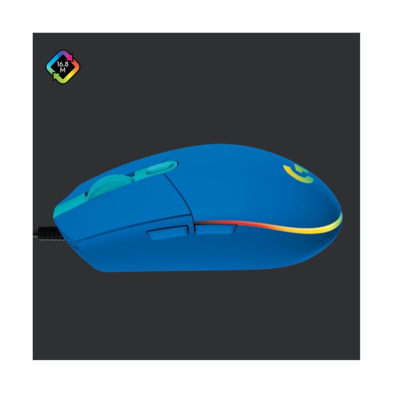 Buy Logitech G203 Gaming Mouse - 910-005798 - Wired Blue, 8000 DPI, RGB, 6 Progr... in Cyprus, Nicosia, Limassol, Larnaka, Pafos