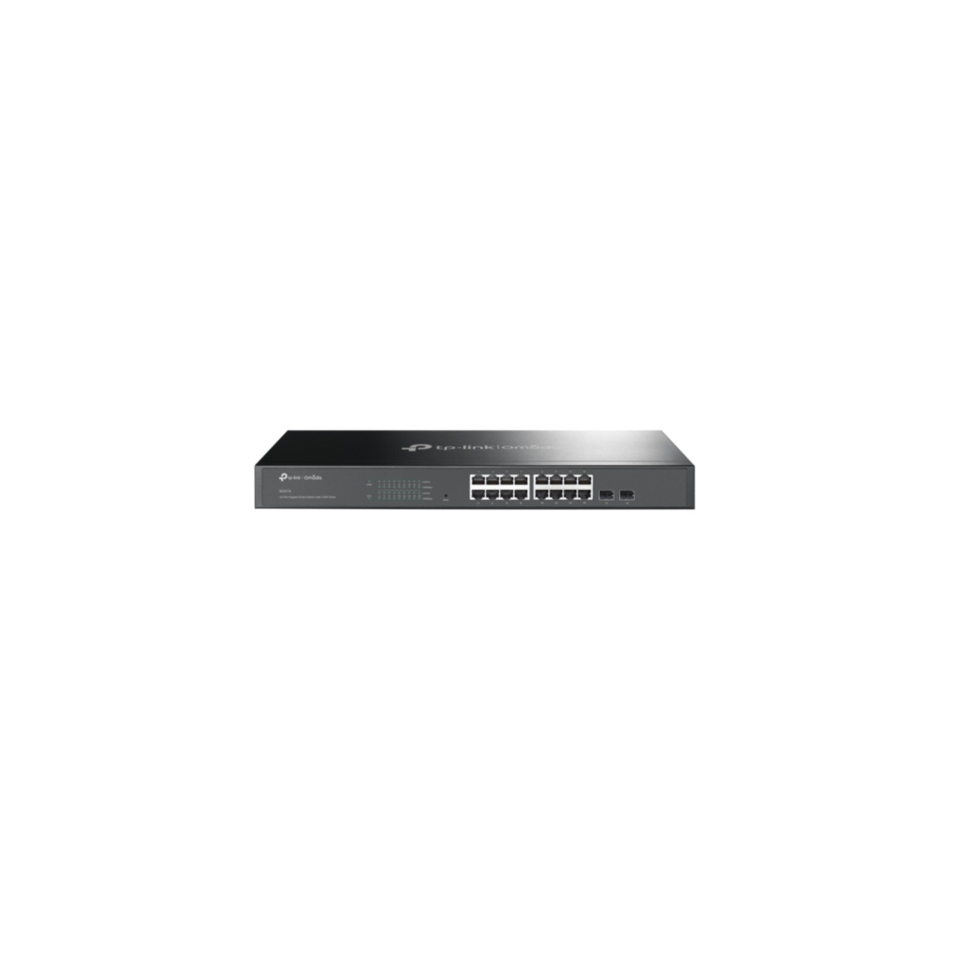 TP-Link JetStream TL-SG2218 - 16-Port Gigabit L2 Managed Switch, 2 SFP, Fanless, Rackmount, Black