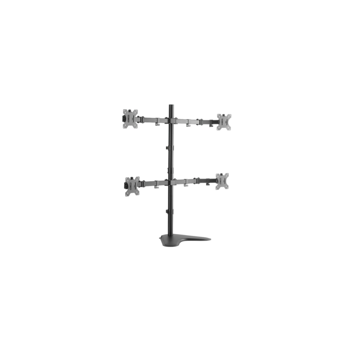 LogiLink 4-Monitor Freestanding Stand BP0046 - Steel, Fits 13-32 inch, VESA 75x75/100x100 — Buy in Cyprus with Fast Delivery
