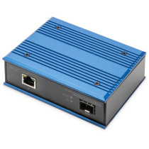 10 100 1000 Base-TX to 1000 Base-FX Industrial Media Converter - 10 100 1000 Base-TX to 1000 Base-FX