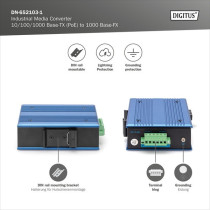 10 100 1000 Base-TX to 1000 Base-FX Industrial Media Converter - 10 100 1000 Base-TX to 1000 Base-FX