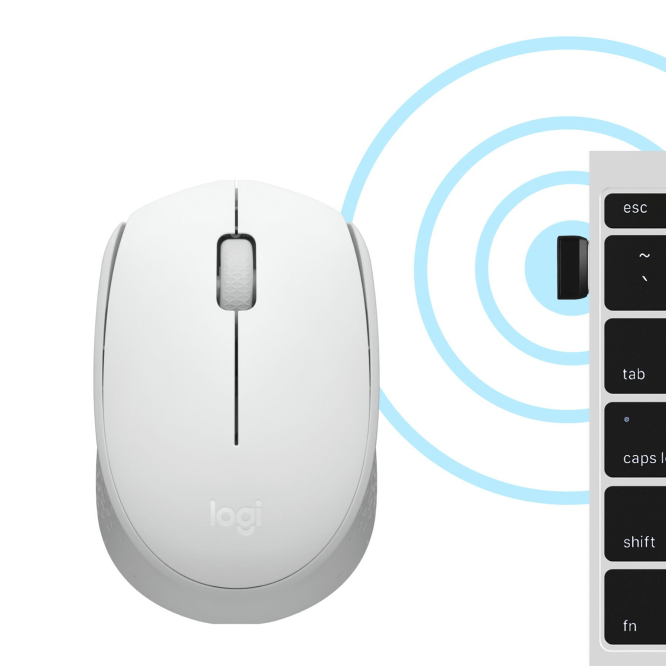 Logitech M171 Wireless Mouse - 910-006867 - RF Nano Receiver, Ambidextrous, White — Buy in Cyprus with Fast Delivery