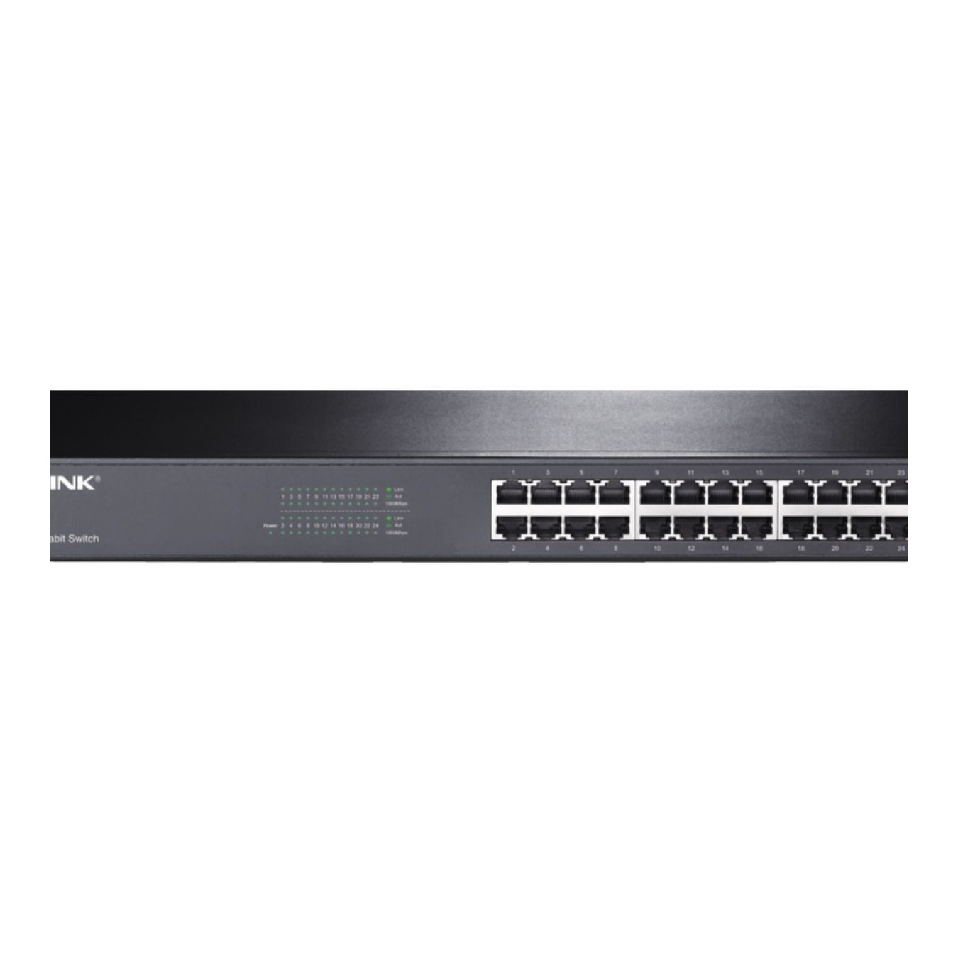 TP-Link 24-Port Gigabit Unmanaged Switch - TL-SG1024 - Rackmount Black, 10/100/1000 Mbps, 48 Gbit/s