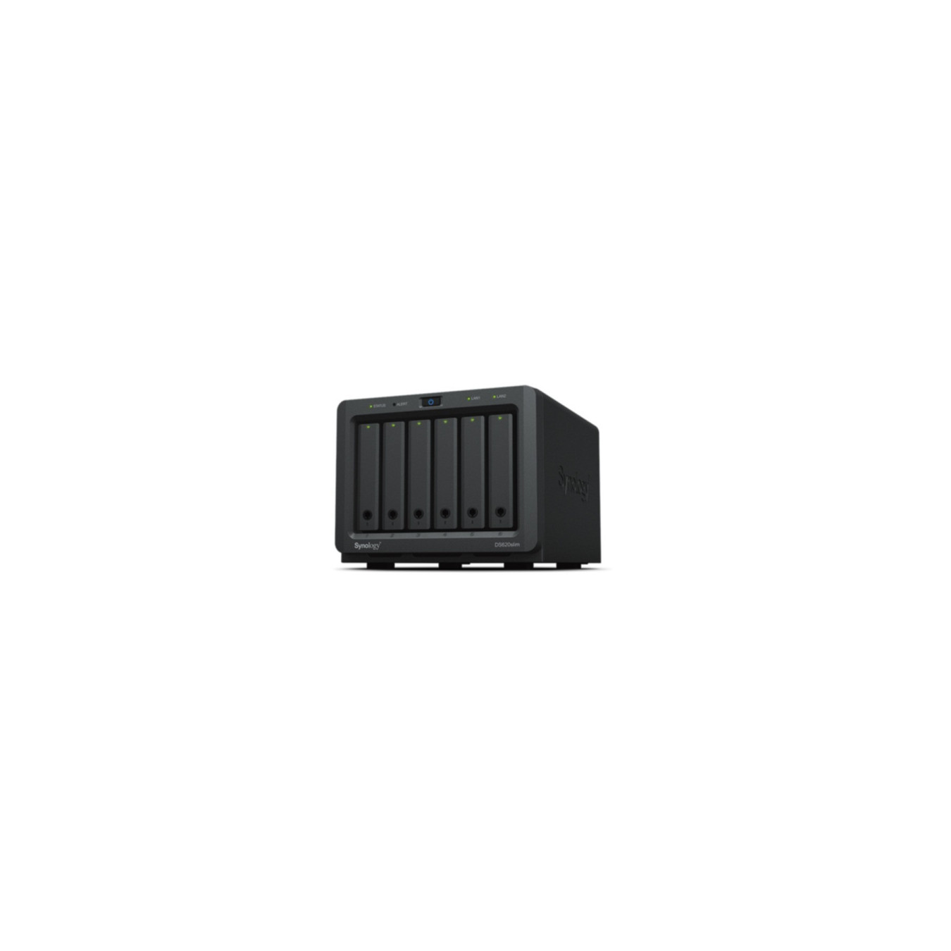 Synology DiskStation DS620slim - 6-Bay 2.5-inch NAS - Black, 2GB DDR3L, Intel Celeron J3355 2.0/2.5GHz