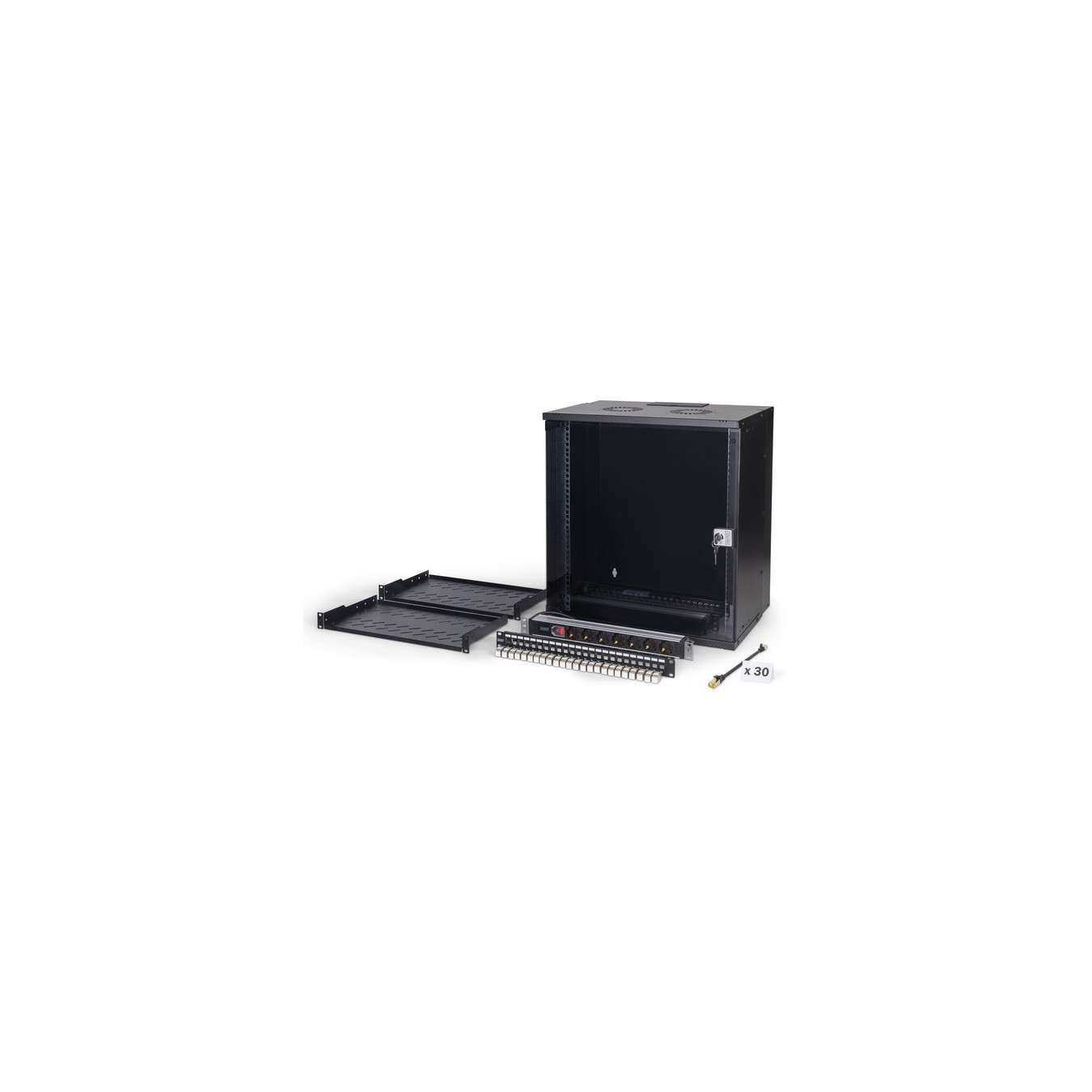 Network set SOHO Pro 19' 540x400 mm (WxD), IT cabinet — Buy in Cyprus with Fast Delivery