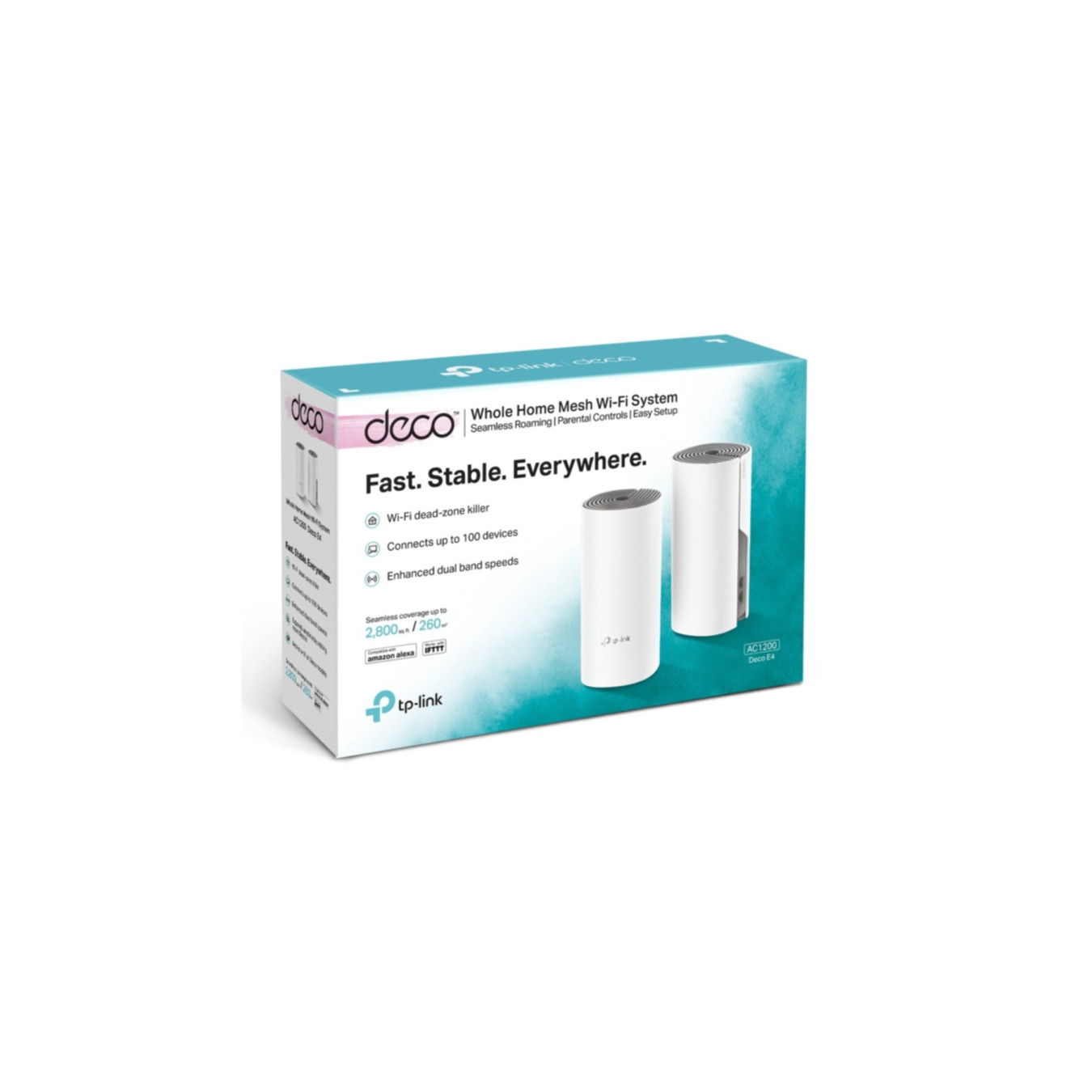 TP-Link Deco E4 - Deco E4 - AC1200 Dual-Band Wi-Fi 5 Mesh System, 2-Pack — Buy in Cyprus with Fast Delivery