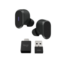 Logitech Zone True Wireless Earbuds - 985-001082 - Graphite, In-ear, Hybrid ANC, Bluetooth 5.0