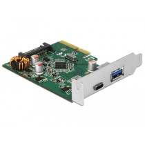 PCIe to 1x USB C + 1x USB A, USB-Controller — Buy in Cyprus with Fast Delivery