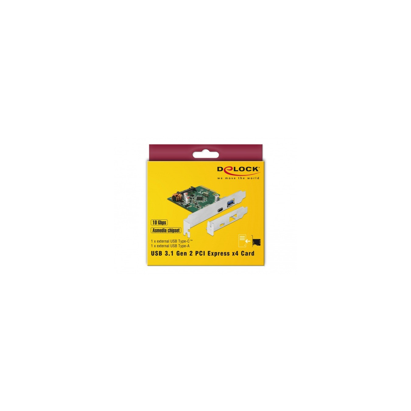 PCIe to 1x USB C + 1x USB A, USB-Controller — Buy in Cyprus with Fast Delivery