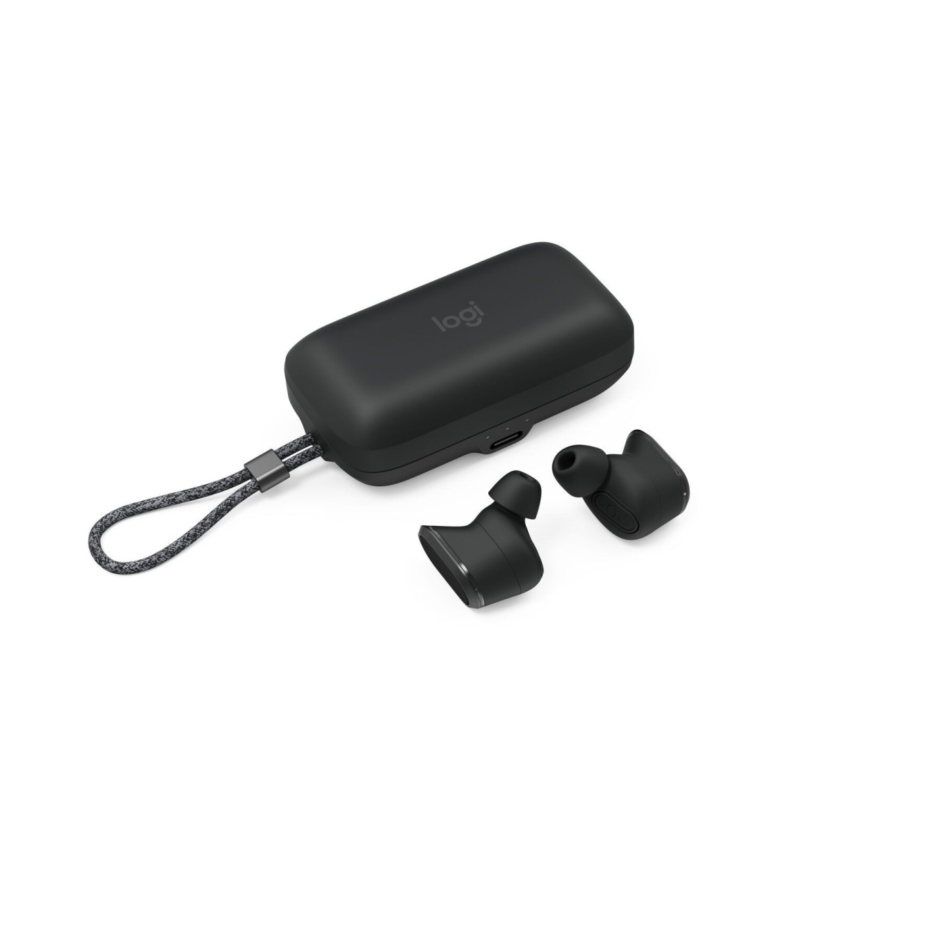 Logitech Zone True Wireless Earbuds - 985-001082 - Graphite, In-ear, Hybrid ANC, Bluetooth 5.0