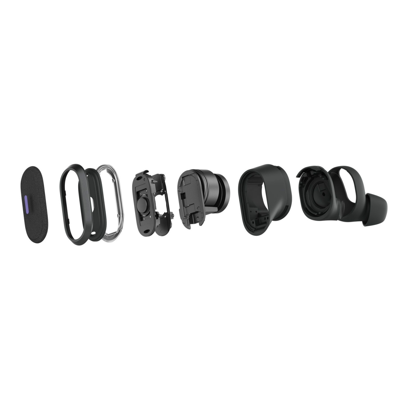 Logitech Zone True Wireless Earbuds - 985-001082 - Graphite, In-ear, Hybrid ANC, Bluetooth 5.0